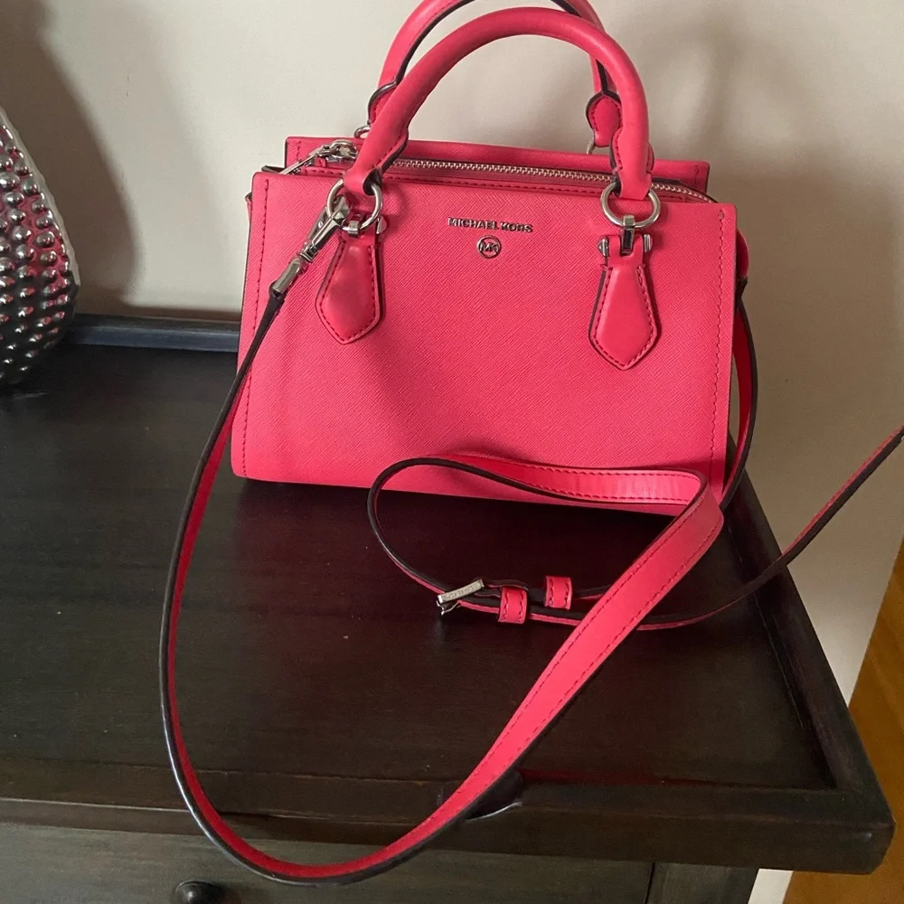 Michael Kors Vibrant Pink Satchel - Picture 2 of 7